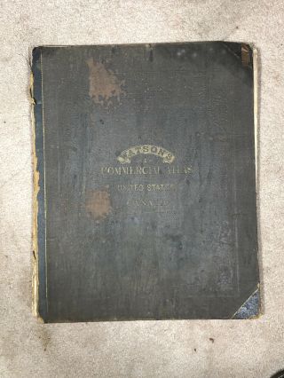Antique Watson’s Commercial Atlas Of The United States And Canada