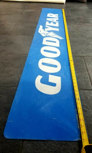 Vintage Goodyear Porcelain Double Sided Sign1960s 66in Long