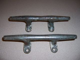 2 Vintage 8 " Bronze Boat Dock Cleats