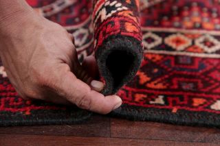 Antique Geometric Tribal Lori Area Rug Hand - made Oriental Wool Carpet RED 5 ' x8 ' 8