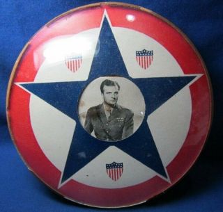 Wwii Army Son In Service Large Shield Photo Frame With Plastic Domed Cover