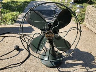 Blue Line Montgomery Ward 1933 Railroad Fan In.