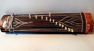 Authentic Japanese Koto Musical Instrument /guitar Pic & Notes / " Rare "