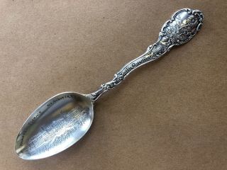 Scarce Hampton Terrace Hotel Sc Sterling Silver Souvenir Spoon