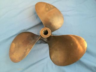 Rare Federal Mogul Higgins Equi - Poise Bronze Boat Maritime Propeller 10 "