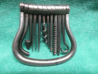 Vtg/antique 10 - Tool Folding Bow W/corkscrew
