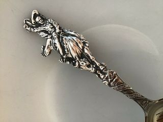 Mayer Sterling Silver Bronco Buster Full Figured Cowboy Riding Horse Spoon
