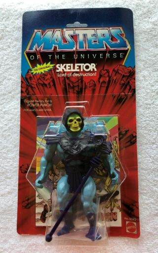 Motu Skeletor Masters Of The Universe Vintage 1982 Factory Moc/mib