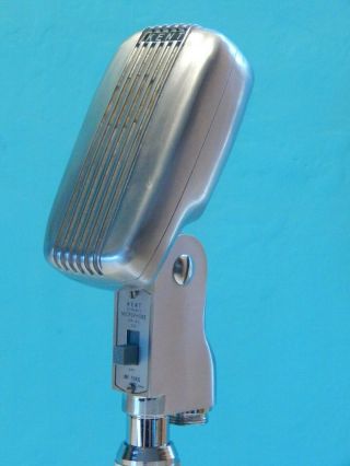Vintage 1960s Kent Dm - 20 Microphone And Era Lanier Stand Antique Deco Old Shure