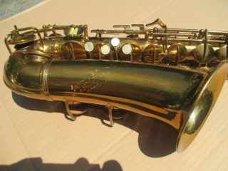 Conn 6m Transitional Alto Saxophone W/ Rare York Neck Plays Well