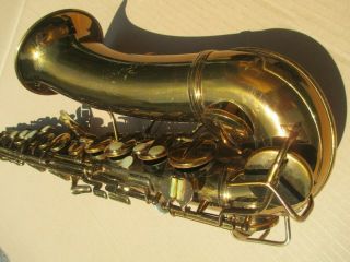 CONN 6M TRANSITIONAL ALTO SAXOPHONE w/ RARE YORK NECK PLAYS WELL 3