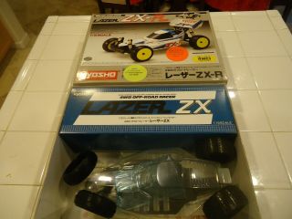 Vintage Kyosho 1/10 4wd Off Road Racing Buggy Lazer Zx - R Nib