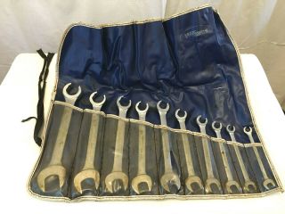 Vtg 10 Piece Williams Superrench Flare Nut Wrench Set By Snap On Tools Usa Made