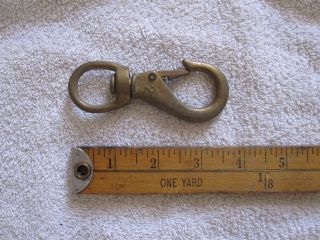Quality Vintage Nos Brass 2 Swivel Snap Shackle Clasp,  Sailboat Ship Boat