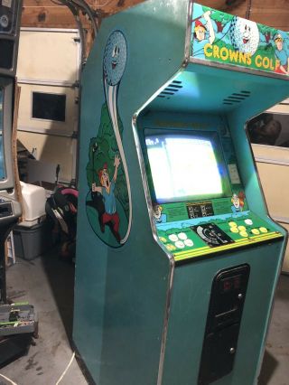 CROWNS GOLF Arcade Cabinet by SEGA RARE 1984 Video Game Entertainment Machine 4