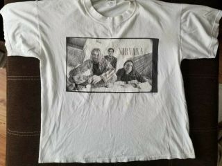 Kurt Cobain Nirvana Mens Vintage Authentic T Shirt Xl.