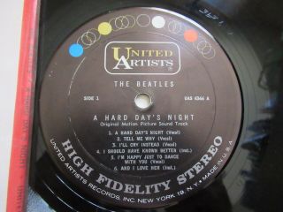 Beatles 1964 US STEREO ' A HARD DAY ' S NIGHT ' LP IN SEARS WRAP NM RARE LABELS 4