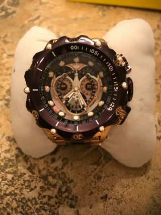 Rare Invicta Reserve 52mm Venom Hybrid Master Swiss Watch 27468 Sized Purple