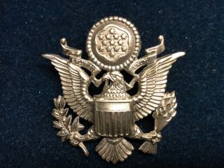 Us Air Force Officer Insignia Hat Eagle Badge Ns Meyer Silver Color