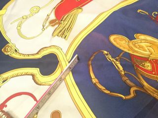 Hermes Paris Vintage Silk Scarf Springs Ledoux Blue Rare Fast ship 2