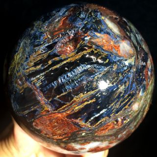 3.  06 " 737g Wow Natural Rare Pietersite Crystal Sphere Ball Healing Ic0999