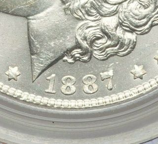 1887/6 P PCGS MS64 Rare Overdate Top 100 VAM - 2 Morgan Dollar GEM BU Bright White 2