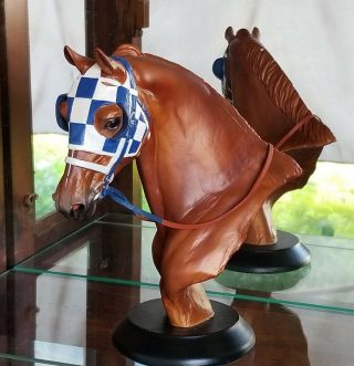 Rare - Famous Racehorse Secretariat Bust By Cantrell & Boydston