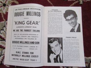 Beatles Rolling Stones RARE VINTAGE 1964 UK NME ALL STAR CONCERT PROGRAM 4