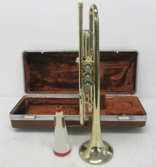 Olds Ambassador Vintage Student Trumpet Sn 455415 W/ Olds 3 Mp,  Mute & Olds Case