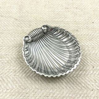Christofle Silver Plated Butter Dish Clam Shell Vendome Arcantia 2