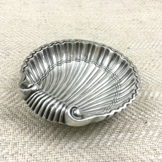 Christofle Silver Plated Butter Dish Clam Shell Vendome Arcantia 5