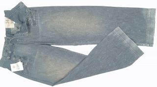 Ralph Lauren Rrl Jeans 34 32 Vintage Naval Design Tie Back Bib Front