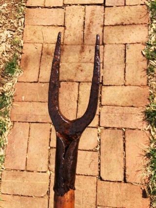 Antique French Halberd Military Fork Polearm Gladiator Spear No Sword Rapier