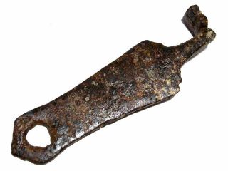 Very Rare Roman Period Large Iron Key,  Well Preserved,