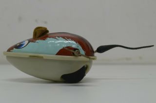 Vintage Tin & Plastic Key Wind Up Toy Mouse