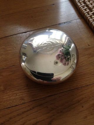 VICTORIAN STERLING SILVER OVAL TOBACCO BOX BY - JOHN.  M.  BANKS CHESTER 1898 2