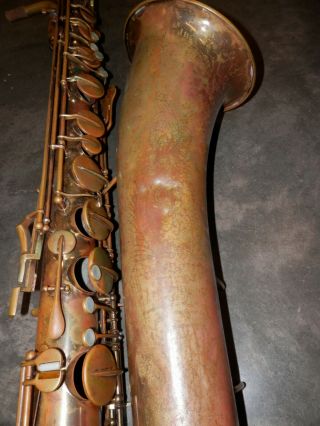 Vintage 1949 The Buescher Aristocrat Big B Bari Sax Baritone Saxophone 3
