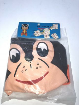 Vtg Jennie G Sales Co Woolworth Plastic Inflatable Toy Monkey Mip