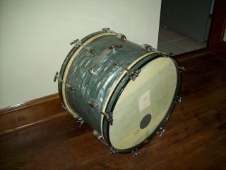Vintage Gretsch 16x20 Bass Drum Round Badge 1950 
