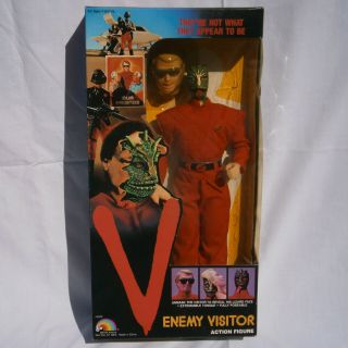 Vintage Ljn Toys V Enemy Visitor Lizard Alien 12 " Action Figure 1984 Tv Show