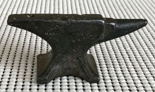 Antique Miniature Anvil Hay Budden Manufacturing Co Brooklyn Ny Salesman Sample