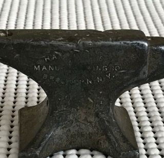 ANTIQUE MINIATURE ANVIL HAY BUDDEN MANUFACTURING CO BROOKLYN NY SALESMAN SAMPLE 2