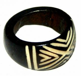 100 Natural Bone Carving Designer Handmade Fashion Jewelry Ring Size 5.  5 R628 2