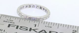 Vintage Platinum elegant 1.  44CT VS - SI/H diamond eternity band ring size 9 3