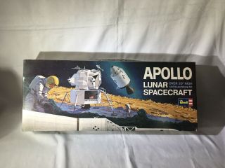 Vintage Revell 1967 Apollo Lunar Space Craft 1/48 Model Kit 52 Years Old