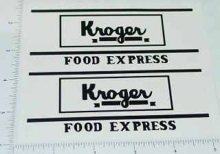 Metalcraft Kroger Van Delivery Truck Stickers Mc - 016