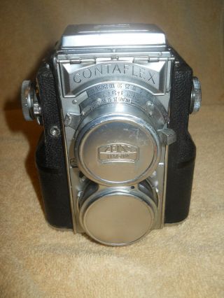 Rare Vintage Zeiss Ikon Contaflex Tlr Twin Lens Reflex Camera Not