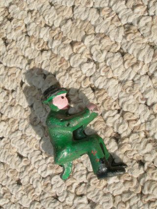 Vintage Cast Iron Driver (man) For Toy Horse Wagon Cart - 2 1/4 " Tall