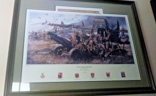 James Dietz " Guns From Heaven " Wwii Print Signed/numbered 408 - Ultra Rare Find