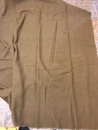Ww2 Us Army Blanket Wool With Tag 1940